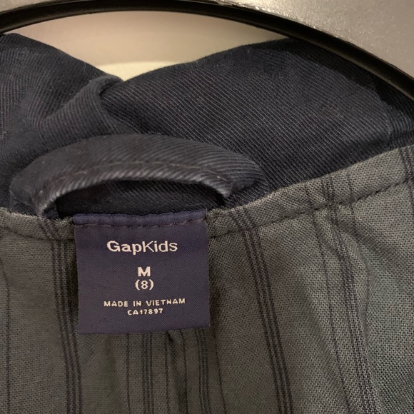 Gap cotton canvas hooded kids jacket - Picture 5 of 6